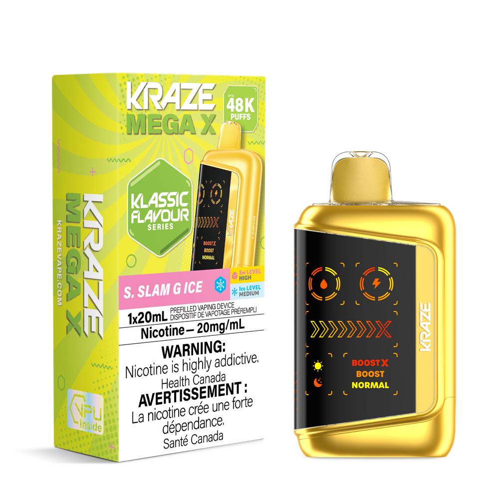 Kraze Mega X 48K Disposable Vape S.Apple G Ice